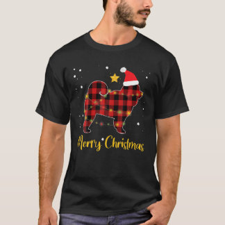 T-shirt Noël Chow Chow Red Plaid Amoureux des chiens Pyjam