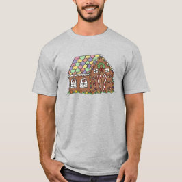 T-shirt Noël Couvert de bonbons Maison en pain d'épices No