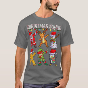 T-shirt Noël Dab Père Noël Amis de la famille jumeler Chri