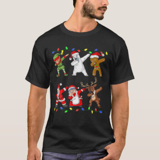 T-shirt Noël Dabbing Elfe Et Amis Garçons Enfants Dab Xm