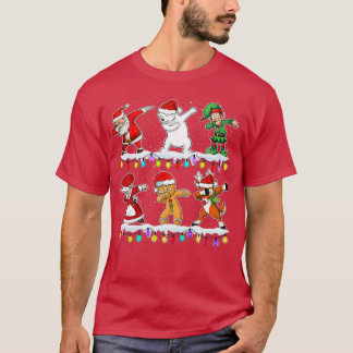 T-shirt Noël Dabbing Père Noël Cadeau pour garçons Filles