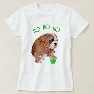 T-shirt Noël de Bulldog anglais