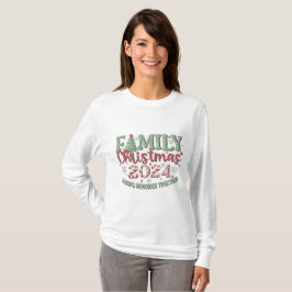 T-shirt Noël de famille 2024 Faire des souvenirs