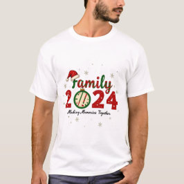 T-shirt Noël de famille 2024 Faire des souvenirs
