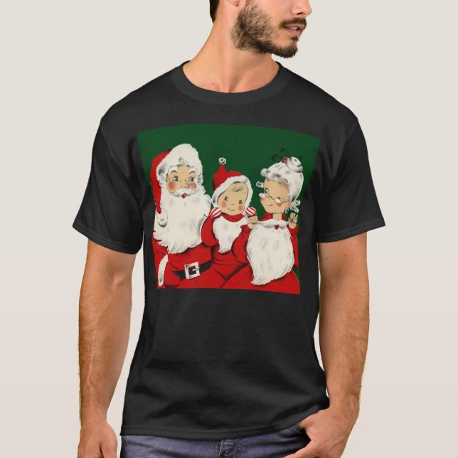 T-shirt Noël de la famille père Noël (Devant)