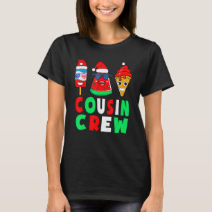 T-shirt Noël De L'Équipage Cousin En Juillet Pajamas D'Esc