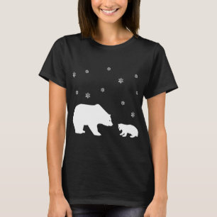 T-shirt Noël de l'ours d'hiver mignon