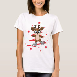 T-shirt Noël de mignonne Reindeer