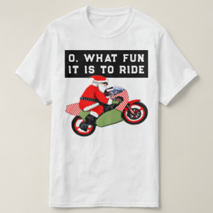 T-shirt Noël de motard amusant