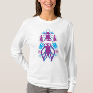 T-shirt Noël de Noël Kawaii Squid