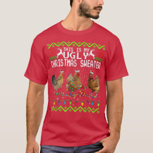 T-shirt Noël De Poulet C'Est Mon Doux Vilain Drôle
