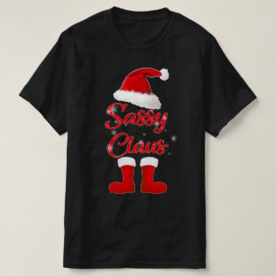 T-shirt noël de sassy claus