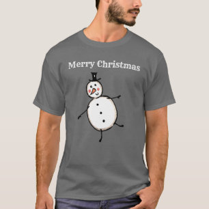T-shirt Noël de Snowman personnalisé