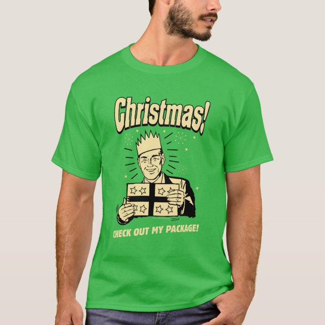 T-shirt Noël : Découvrez mon forfait (Devant)