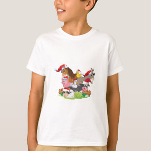 T-shirt Noël des animaux de ferme