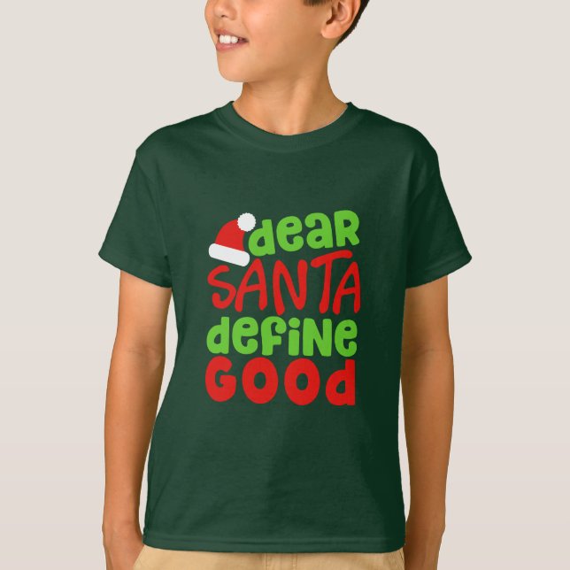 T-shirt Noël : Dire drôle de Père Noël. Ringard (Devant)