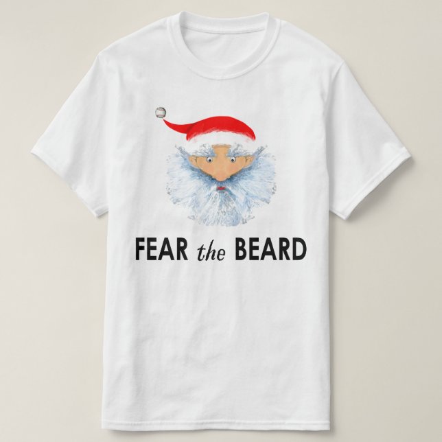 T-shirt Noël drôle de baseball (Design devant)