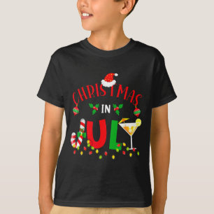 T-shirt Noël drôle en juillet été plage hawaïen xmas