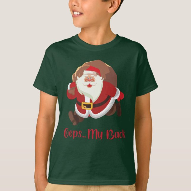 T-shirt Noël drôle Père Noël (Devant)
