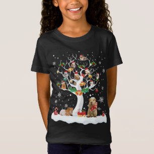 T-Shirt Noël Du Cochon De Guinée Sur L'Arbre D'Hiver Amour