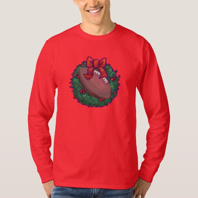 T-shirt Noël du football (Devant)