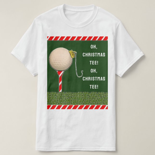 T-shirt Noël du golf (Design devant)