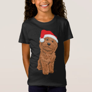 T-Shirt Noël du mignon chien Père Noël Doodle