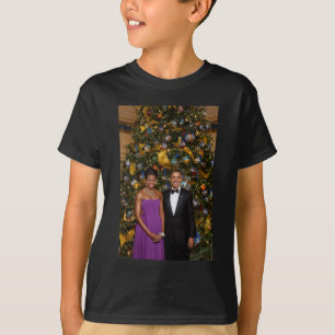 T-shirt Noël du président Barack Obama et de Michelle