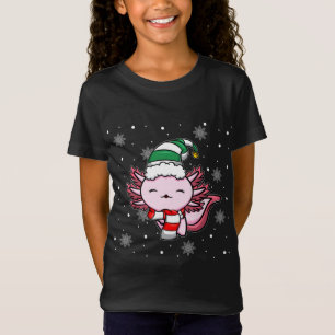 T-Shirt Noël du saint Kawaii Axolotl Elf