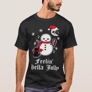 T-shirt Noël Emo Gothique Sarcasme Mème Horreur Gothique S