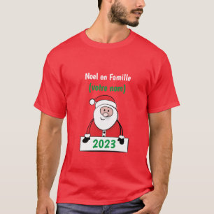 T-shirt Noel en Famille (votre nom)