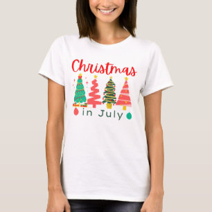 T-shirt noël en juillet