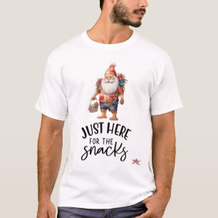 T-shirt Noël en juillet avec la plage SANTA CLAUS