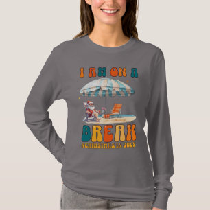 T-shirt Noël En Juillet Chemise   Funny Père Noël Summer B