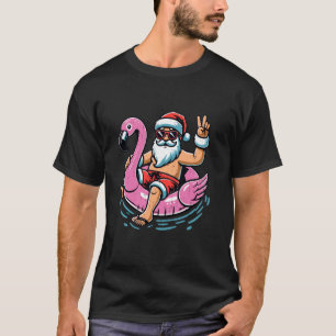 T-shirt Noël En Juillet Chemise Garçons Enfants Père Noël