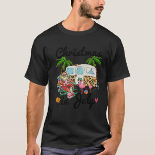 T-shirt Noël En Juillet, Drôle Père Noël vacances d'été