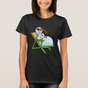 T-shirt Noël en juillet Funny Snowman Beach été Hawai