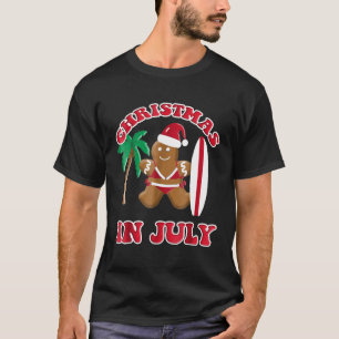 T-shirt Noël En Juillet Gingpain Cookie Bikini Surfbo