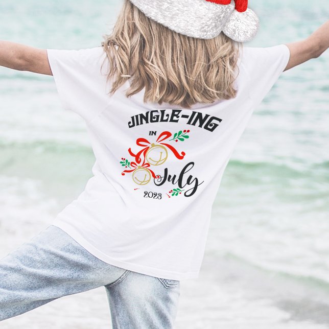T-shirt Noël en juillet Jingle-ing en juillet Jingle-Bells (Créateur téléchargé)