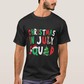 T-shirt Noël En Juillet Noël Arbre Été Hommes Femmes Enfan