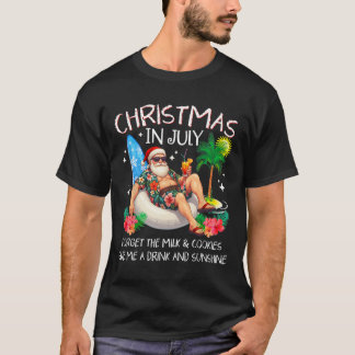 T-shirt Noël en juillet Palmier Plage Été Hawaï Sa