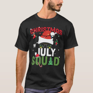 T-shirt Noël En Juillet Squad Anniversaire Fête Hawaiian V