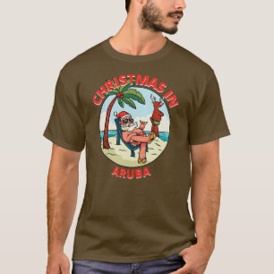 T-shirt Noël En juillet sur la plage Aruba