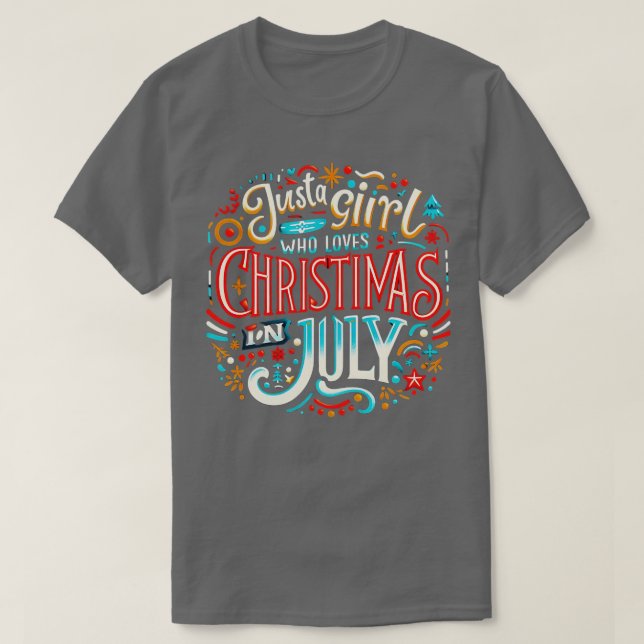 T-shirt Noël en juillet Vibes Embrassez l'esprit festif (Design devant)