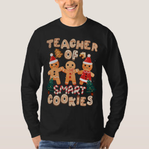 T-shirt Noël Enseignant Cute Gingerbread Cookies Drôle H