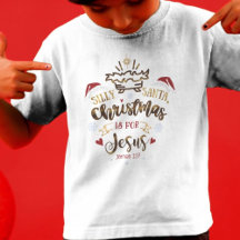 NOËL EST POUR JÉSUS mignonne fille chrétienne