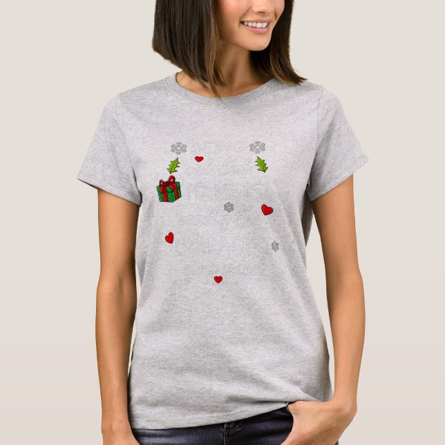 T-shirt Noël étant lié à moi drôle Famille (Devant)