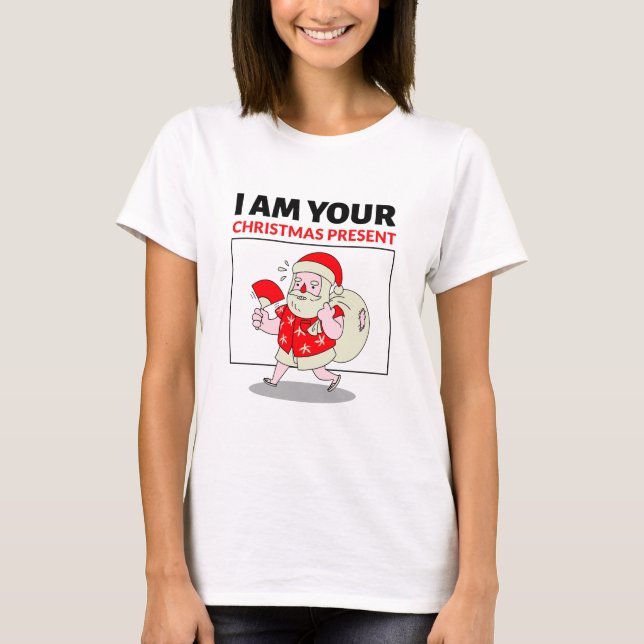 T-shirt Noël été Père Noël Noël (Devant)