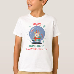 T-shirt Noël Famille de jumelage chien Howlidays