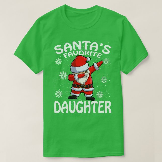 T-shirt Noël Favorite Fille Santas (Design devant)